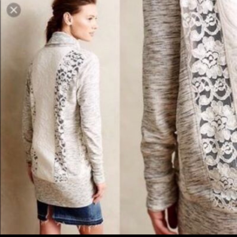 Anthropologie Saturday Sunday Cardigan with lace